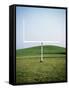 Goal Post in Field-Michael Prince-Framed Stretched Canvas