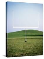 Goal Post in Field-Michael Prince-Stretched Canvas