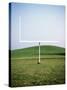 Goal Post in Field-Michael Prince-Stretched Canvas