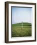 Goal Post in Field-Michael Prince-Framed Photographic Print