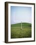 Goal Post in Field-Michael Prince-Framed Photographic Print