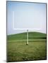 Goal Post in Field-Michael Prince-Mounted Photographic Print