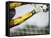 Goalie Attempting to Stop a Soccer Ball-null-Framed Stretched Canvas