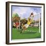 Goalkeeper in the Football Match-null-Framed Giclee Print