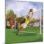 Goalkeeper in the Football Match-null-Mounted Giclee Print