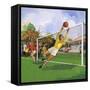 Goalkeeper in the Football Match-null-Framed Stretched Canvas