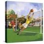 Goalkeeper in the Football Match-null-Stretched Canvas