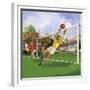 Goalkeeper in the Football Match-null-Framed Giclee Print