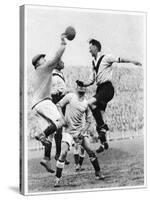 Goalmouth Action at Clapton Orient, London, 1926-1927-null-Stretched Canvas