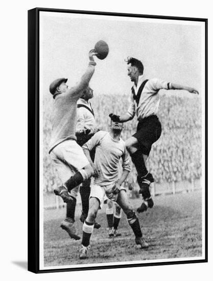 Goalmouth Action at Clapton Orient, London, 1926-1927-null-Framed Stretched Canvas