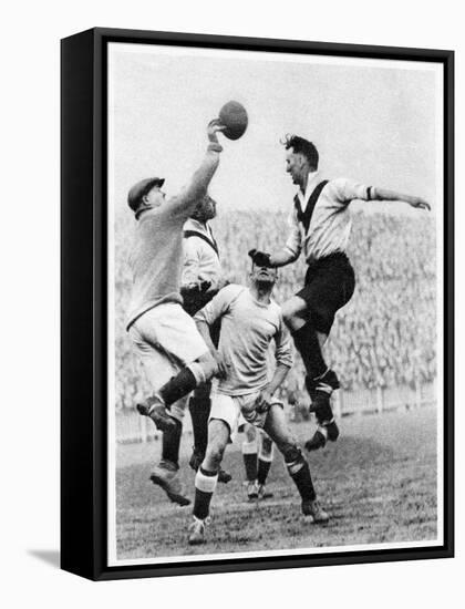 Goalmouth Action at Clapton Orient, London, 1926-1927-null-Framed Stretched Canvas