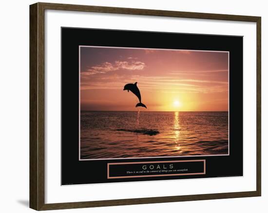 Goals - Dolphin-Unknown Unknown-Framed Photo