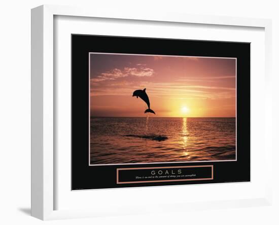 Goals - Dolphin-Unknown Unknown-Framed Photo