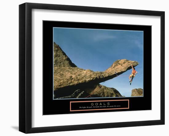 Goals-null-Framed Art Print