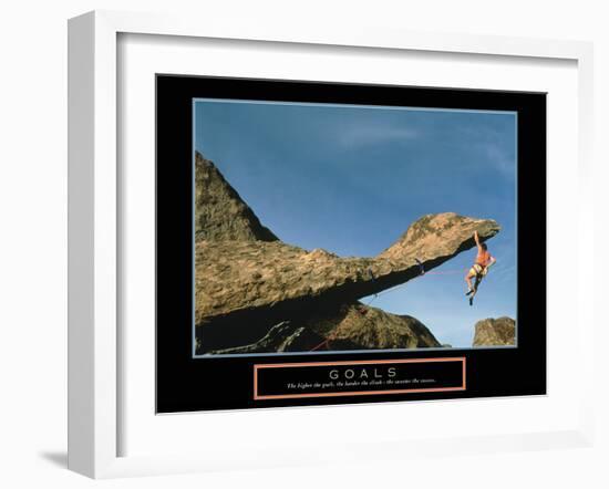 Goals-null-Framed Art Print