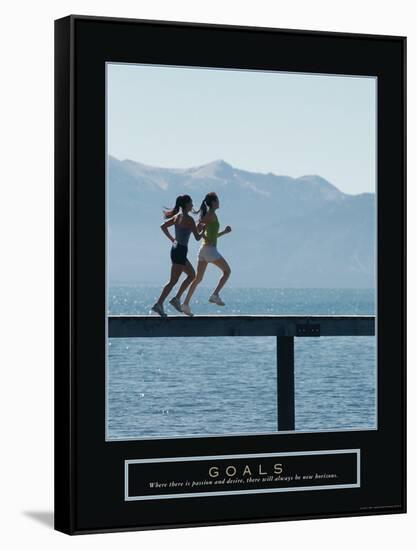 Goals-null-Framed Stretched Canvas