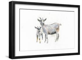 Goat and Kid-Emily Adams-Framed Art Print