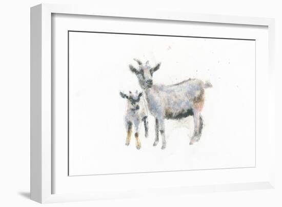 Goat and Kid-Emily Adams-Framed Art Print