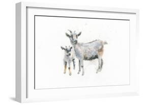 Goat and Kid-Emily Adams-Framed Art Print