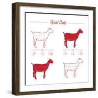 Goat Cuts-ONiONAstudio-Framed Art Print