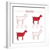 Goat Cuts-ONiONAstudio-Framed Art Print