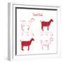 Goat Cuts-ONiONAstudio-Framed Art Print