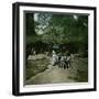 Goat-Drawn Carriage at the Jardin D'Acclimatation, Paris (XVIth Arrondissement), Circa 1895-Leon, Levy et Fils-Framed Photographic Print