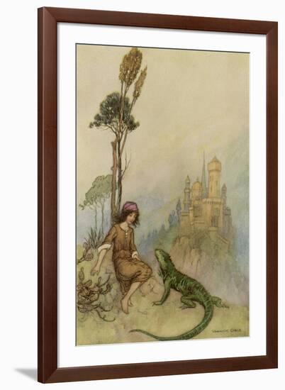 Goat-Face and the Lizard-Warwick Goble-Framed Photographic Print