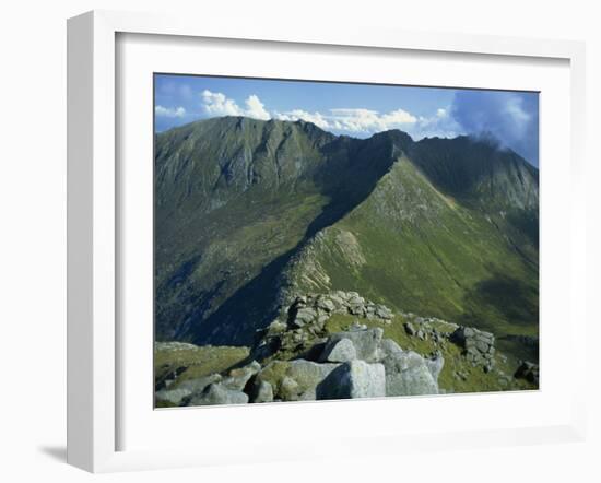Goat Fell Range, the Big Mountains of Arran, Isle of Arran, Strathclyde, Scotland, UK-Maxwell Duncan-Framed Photographic Print