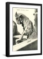 Goat Gargoyle, Notre Dame-null-Framed Art Print