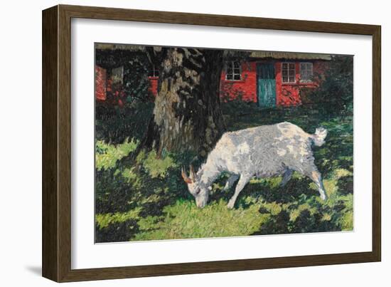 Goat in the Garden, C. 1903-5-Hans Am Ende-Framed Giclee Print