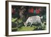 Goat in the Garden, C. 1903-5-Hans Am Ende-Framed Giclee Print