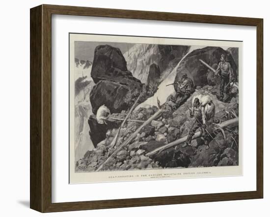 Goat-Shooting in the Cascade Mountains, British Columbia-Charles Edwin Fripp-Framed Giclee Print