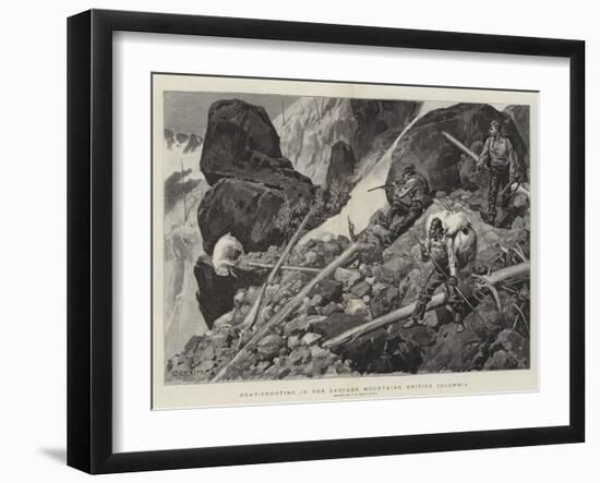 Goat-Shooting in the Cascade Mountains, British Columbia-Charles Edwin Fripp-Framed Giclee Print