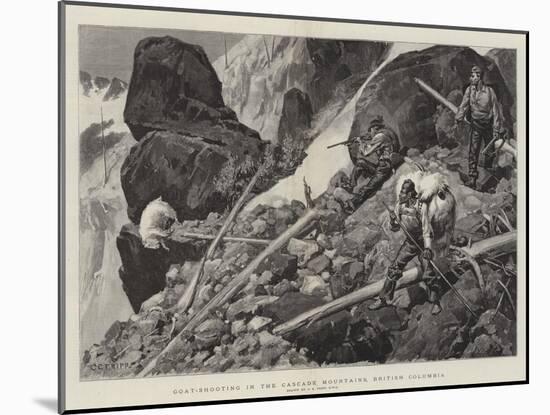 Goat-Shooting in the Cascade Mountains, British Columbia-Charles Edwin Fripp-Mounted Giclee Print