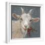 Goat with Holly-Mary Miller Veazie-Framed Giclee Print