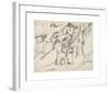 Goatherd with Goats-Ernst Ludwig Kirchner-Framed Premium Giclee Print