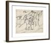 Goatherd with Goats-Ernst Ludwig Kirchner-Framed Premium Giclee Print