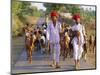 Goatherds, Bijaipur, Rajasthan, India, Asia-Bruno Morandi-Mounted Photographic Print