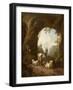 Goats and Sheep in a Grotto, 1660S (Oil on Canvas)-Willem Pietersz Buytewech-Framed Giclee Print