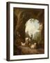 Goats and Sheep in a Grotto, 1660S (Oil on Canvas)-Willem Pietersz Buytewech-Framed Giclee Print