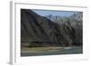 Goats graze along the riverbank of the Panjshir River in Afghanistan, Asia-Alex Treadway-Framed Photographic Print