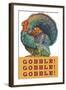 Gobble Gobble Gobble-null-Framed Art Print