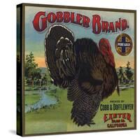 Gobbler Brand - Exeter, California - Citrus Crate Label-Lantern Press-Stretched Canvas