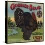 Gobbler Brand - Exeter, California - Citrus Crate Label-Lantern Press-Stretched Canvas