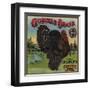 Gobbler Brand - Exeter, California - Citrus Crate Label-Lantern Press-Framed Art Print