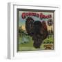 Gobbler Brand - Exeter, California - Citrus Crate Label-Lantern Press-Framed Art Print