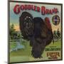 Gobbler Brand - Exeter, California - Citrus Crate Label-Lantern Press-Mounted Art Print