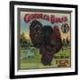 Gobbler Brand - Exeter, California - Citrus Crate Label-Lantern Press-Framed Art Print