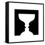 Goblet Illusion-Science Photo Library-Framed Stretched Canvas